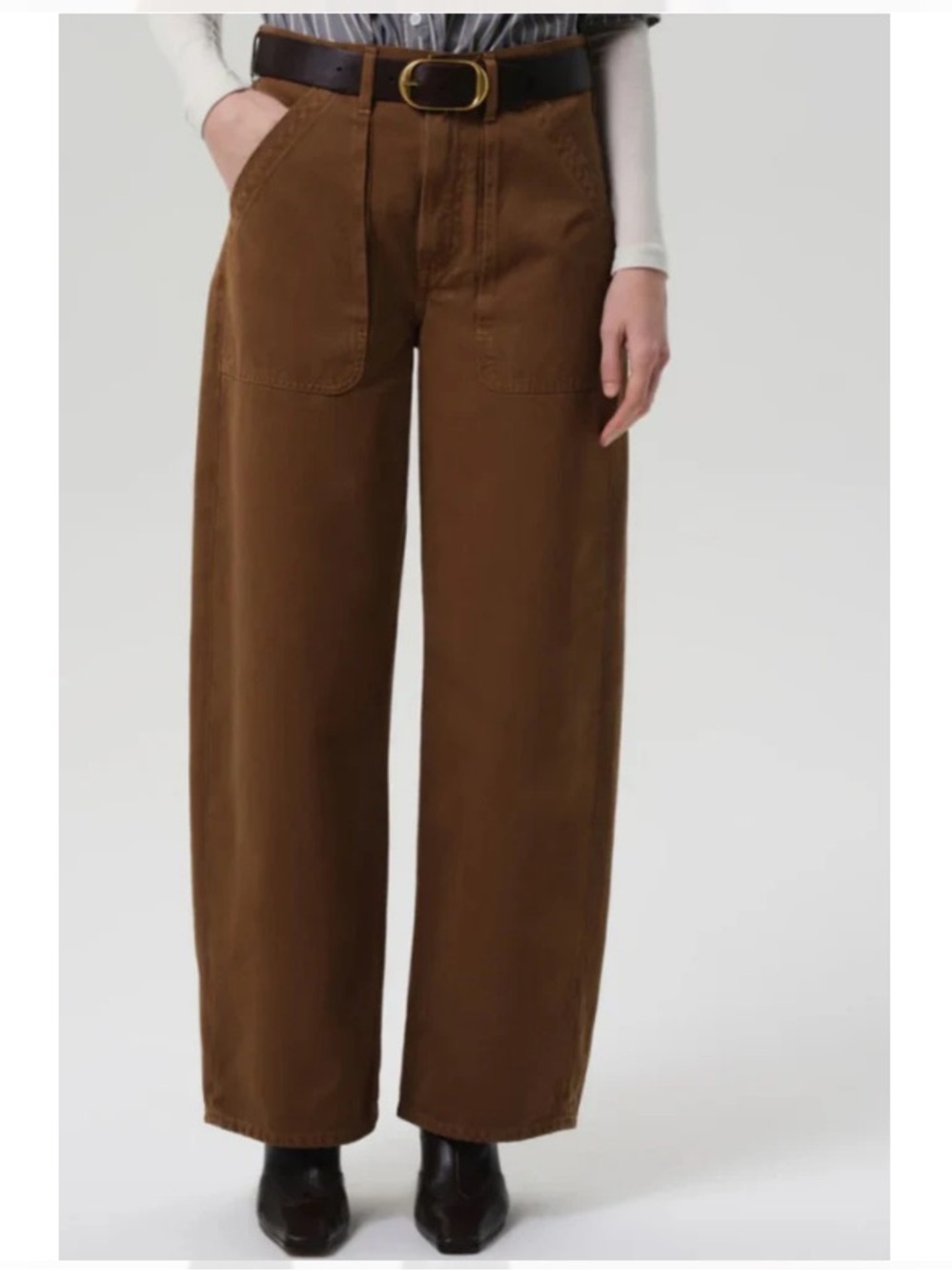 New Anthropologie Citizens of Humanity Ayla Wide Leg Barrel Cargo Pants Jeans 29